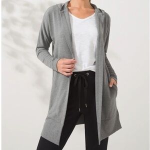 Soma Wknd size XXL hooded long gray cardigan